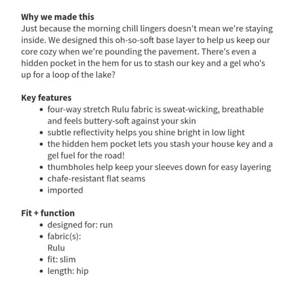 LULULEMON Race Your Pace Long Sleeve - Picture 13 of 13